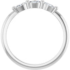 Three-Stone Anniversary Band