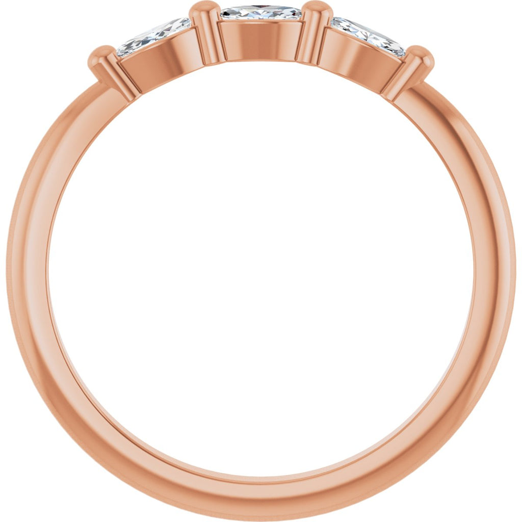 Three-Stone Anniversary Band