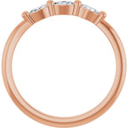 Three-Stone Anniversary Band
