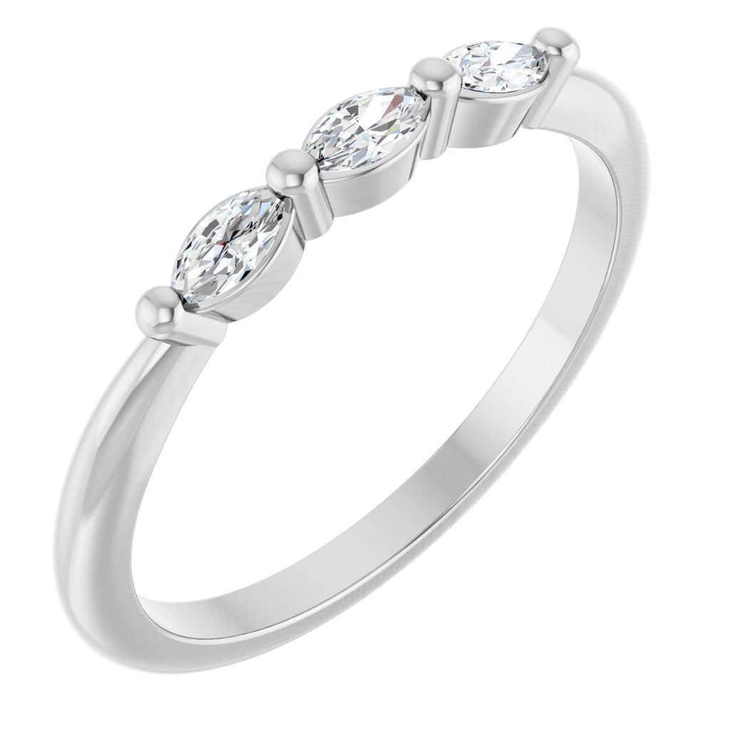 Three-Stone Anniversary Band