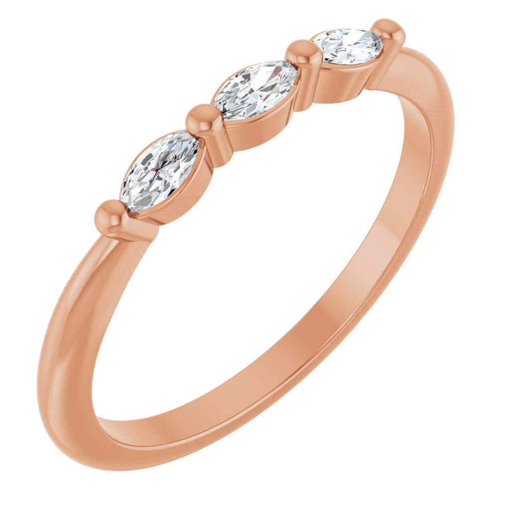 Three-Stone Anniversary Band