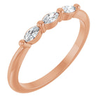 Three-Stone Anniversary Band