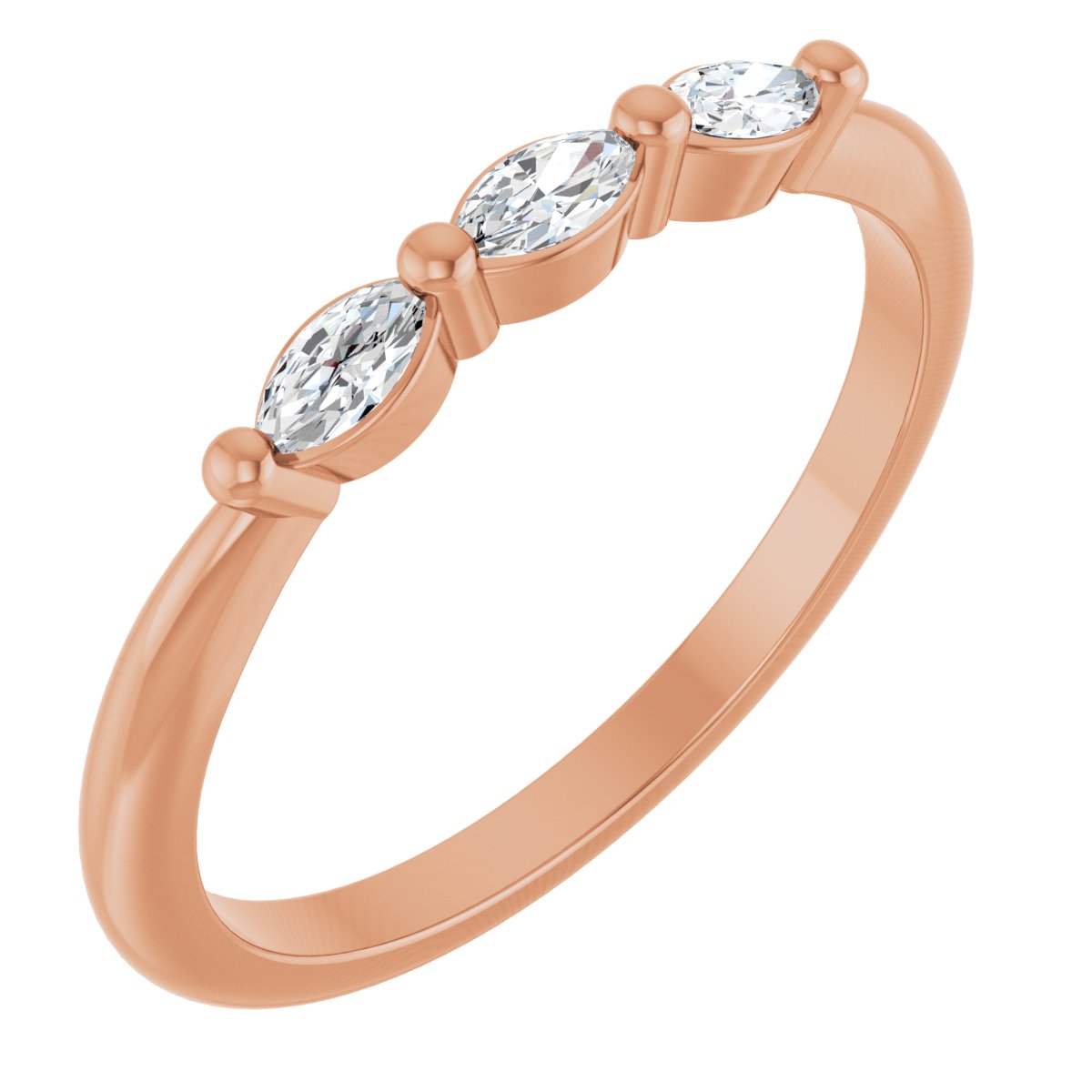 Three-Stone Anniversary Band