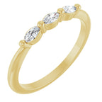 Three-Stone Anniversary Band