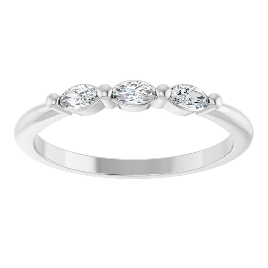 Three-Stone Anniversary Band