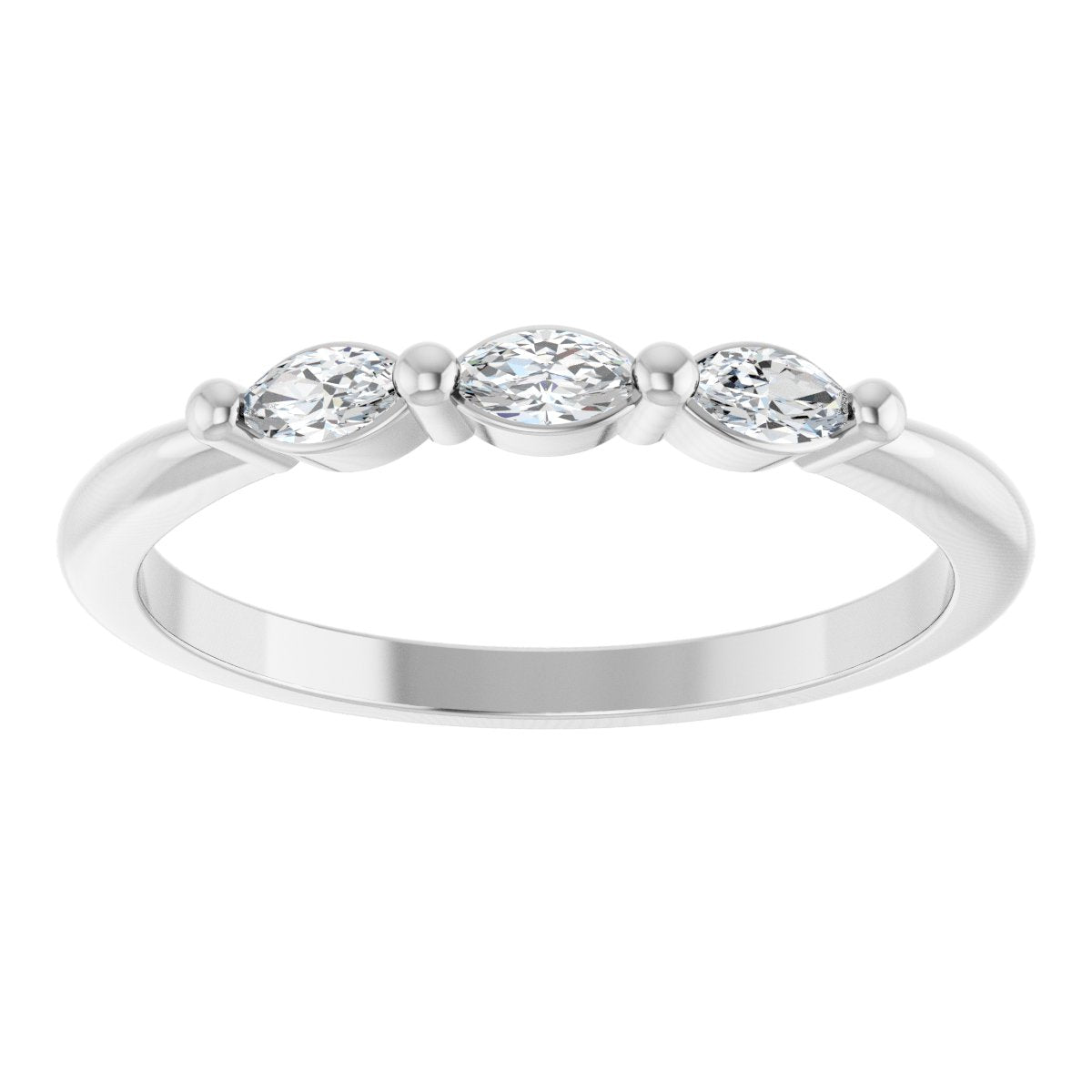 Three-Stone Anniversary Band