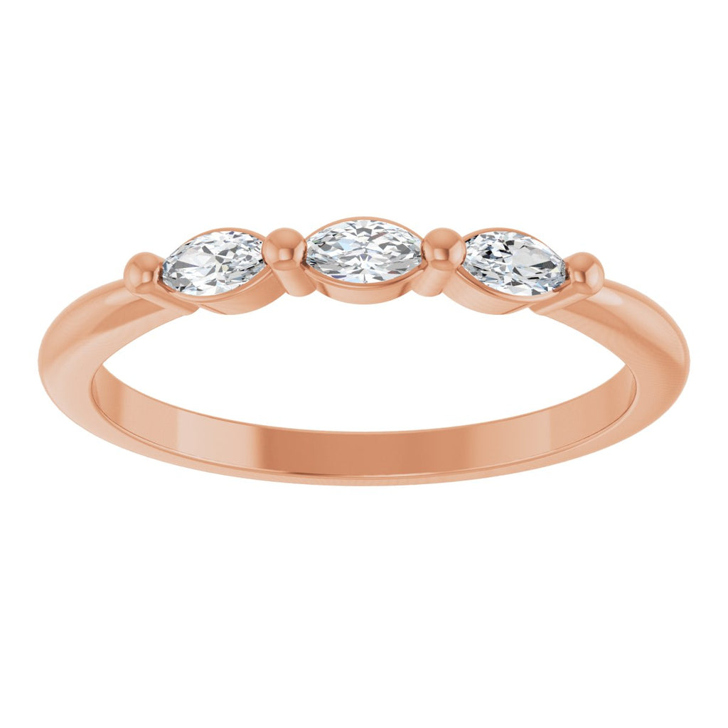 Three-Stone Anniversary Band