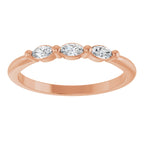 Three-Stone Anniversary Band