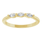 Three-Stone Anniversary Band