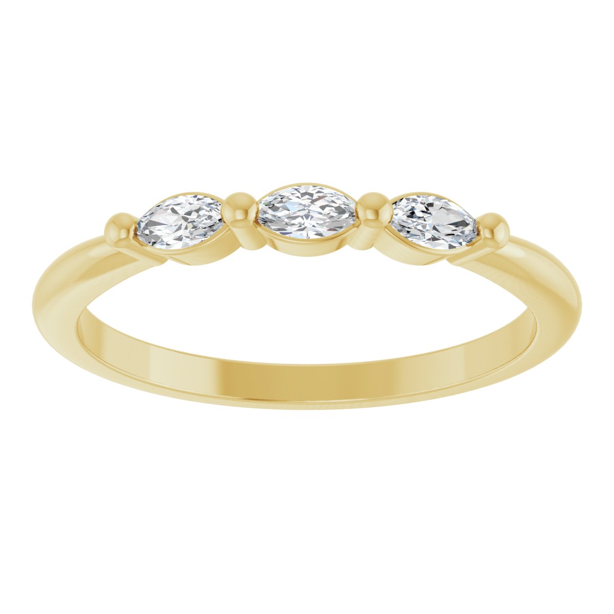 Three-Stone Anniversary Band