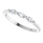 Three-Stone Anniversary Band