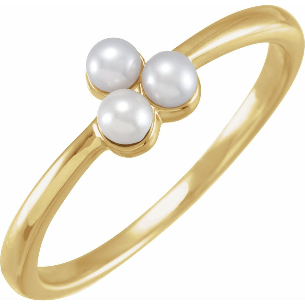 Pearl Cluster Ring