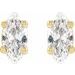 Marquise 4-Prong Lightweight Stud Earrings