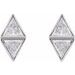 Two-Stone Bezel-Set Earrings