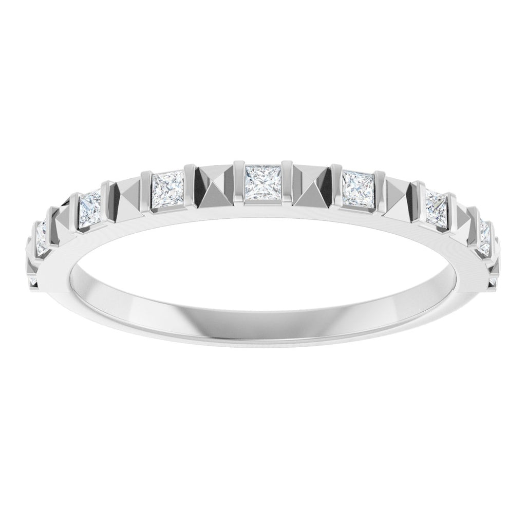 Channel-Set Geometric Anniversary Band