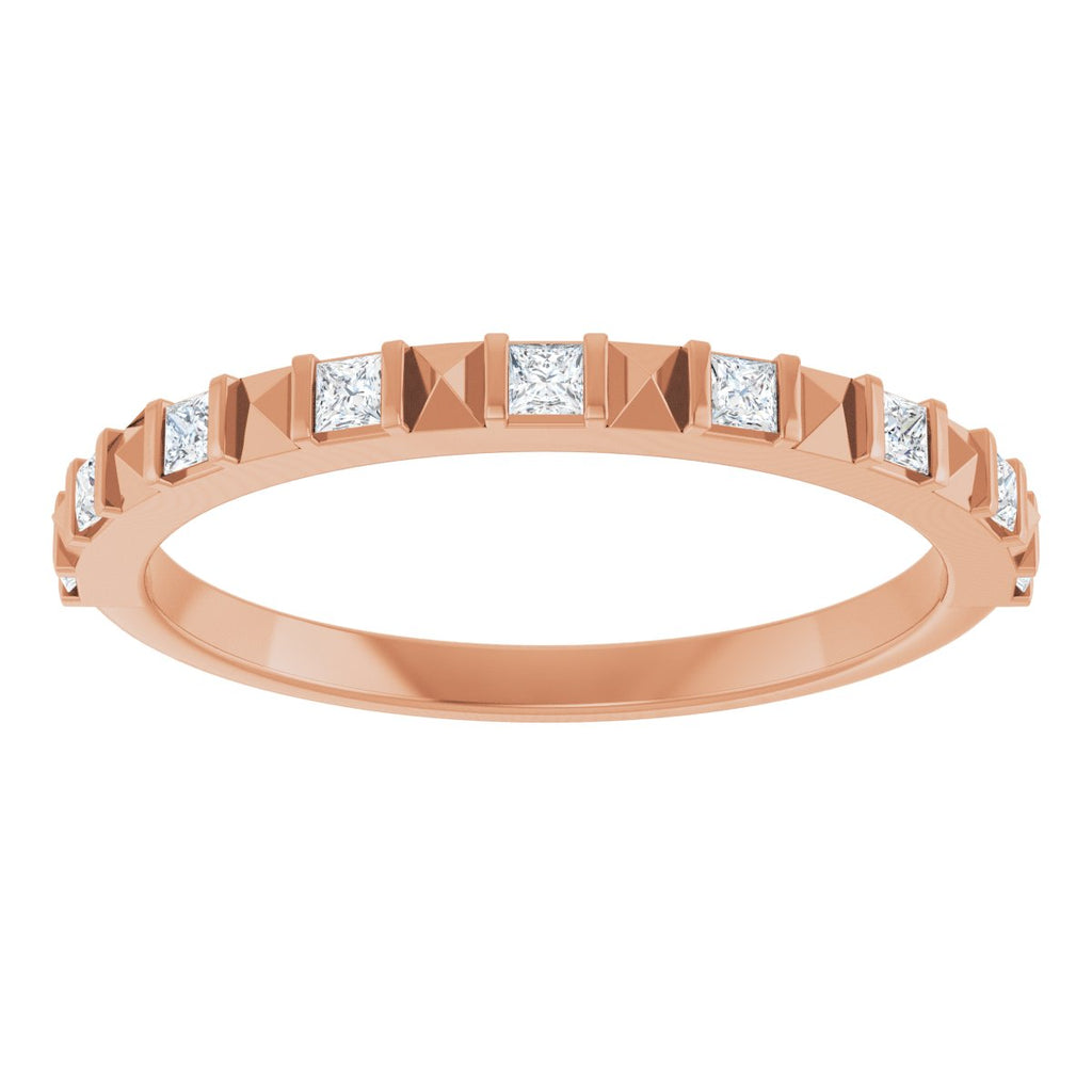 Channel-Set Geometric Anniversary Band