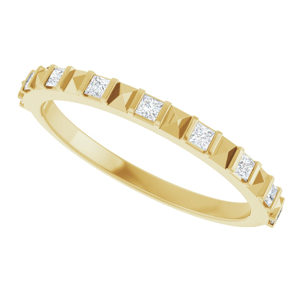Channel-Set Geometric Anniversary Band