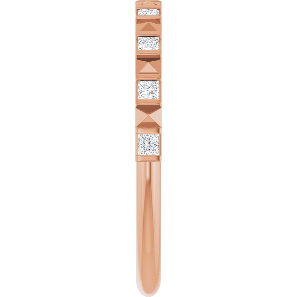 Channel-Set Geometric Anniversary Band