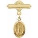 Miraculous Medal Baptismal Pin