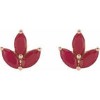 Marquise 2-Prong Cluster Earrings