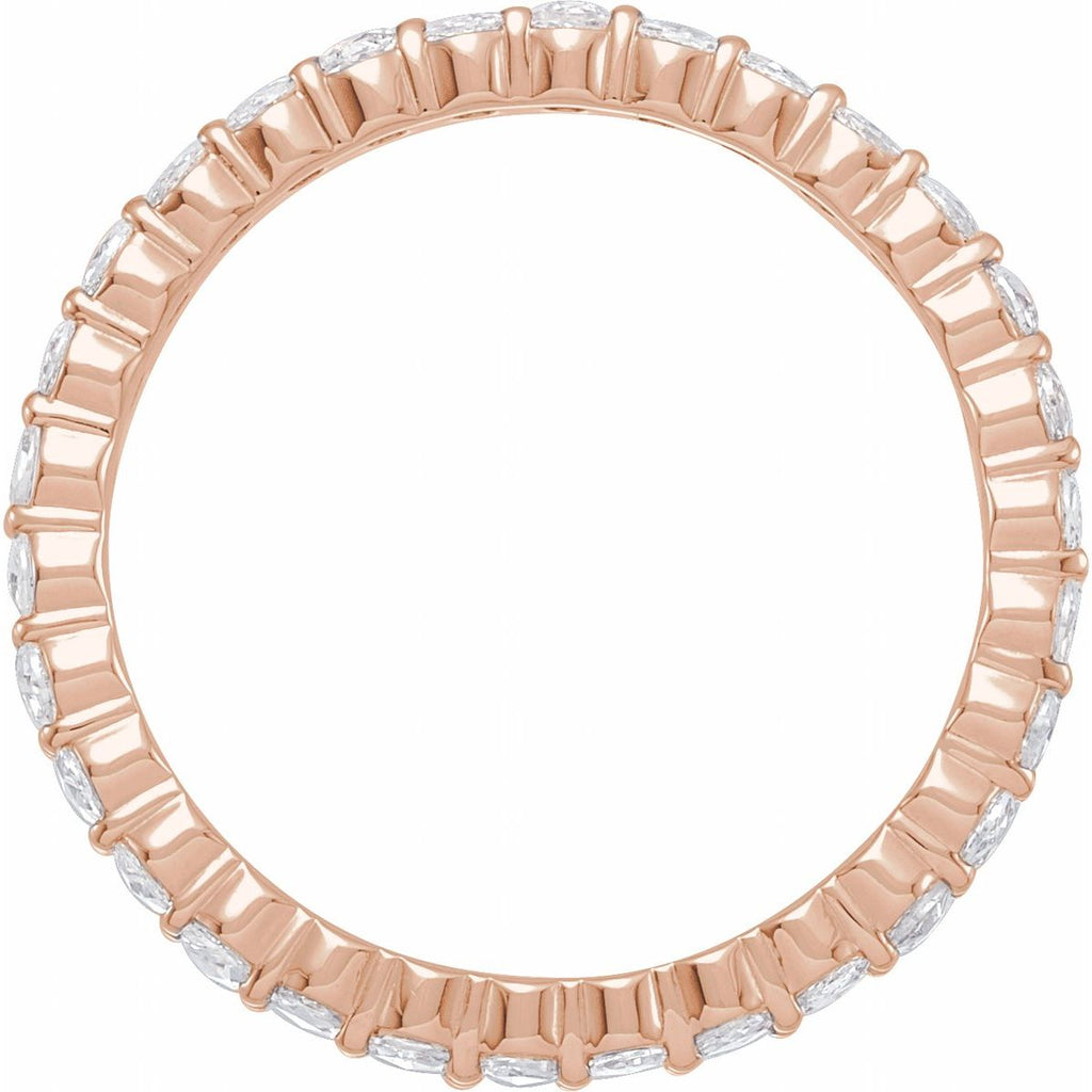 Rose-Cut Eternity Band