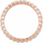 Rose-Cut Eternity Band