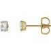 Oval 4-Prong Rose-Cut Stud Earrings