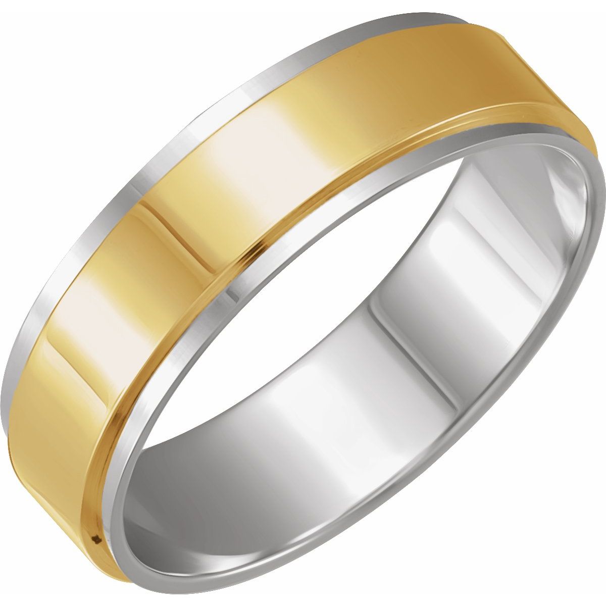 Stepped-Edge Inlay Flat Band