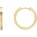 Grooved Huggie Hoop Earrings