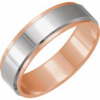 Stepped-Edge Inlay Flat Band