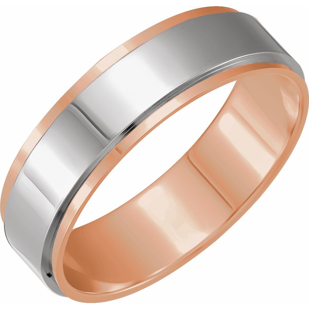 Stepped-Edge Inlay Flat Band