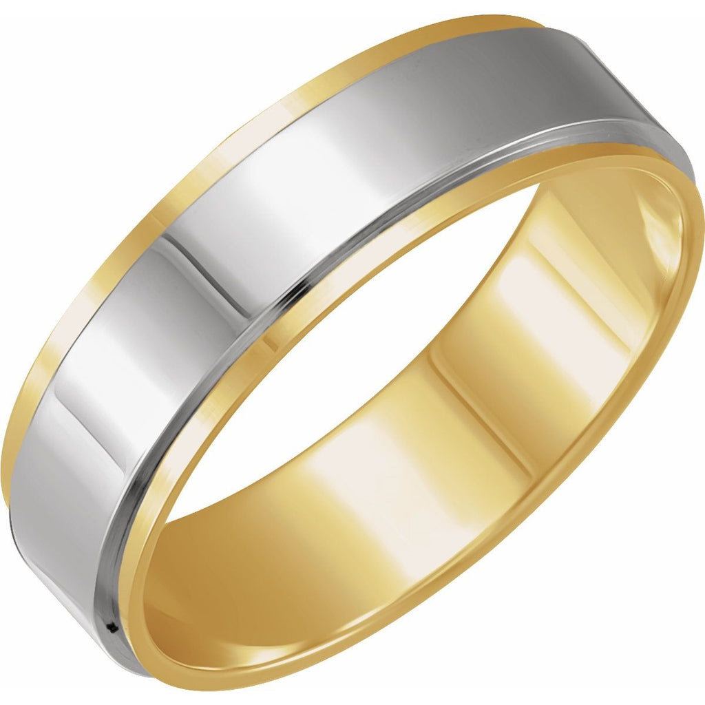 Stepped-Edge Inlay Flat Band