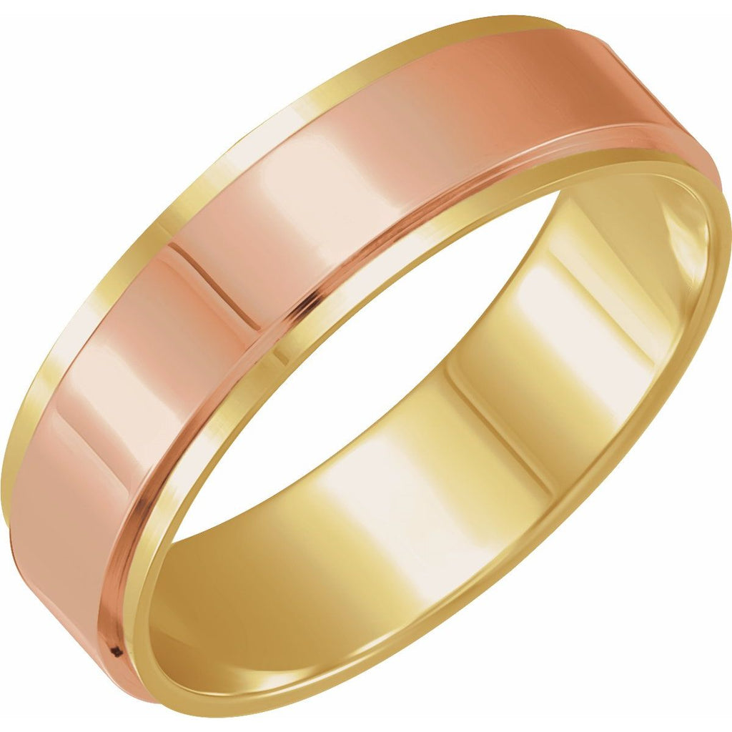 Stepped-Edge Inlay Flat Band