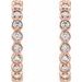 Bezel-Set Hoop Earrings