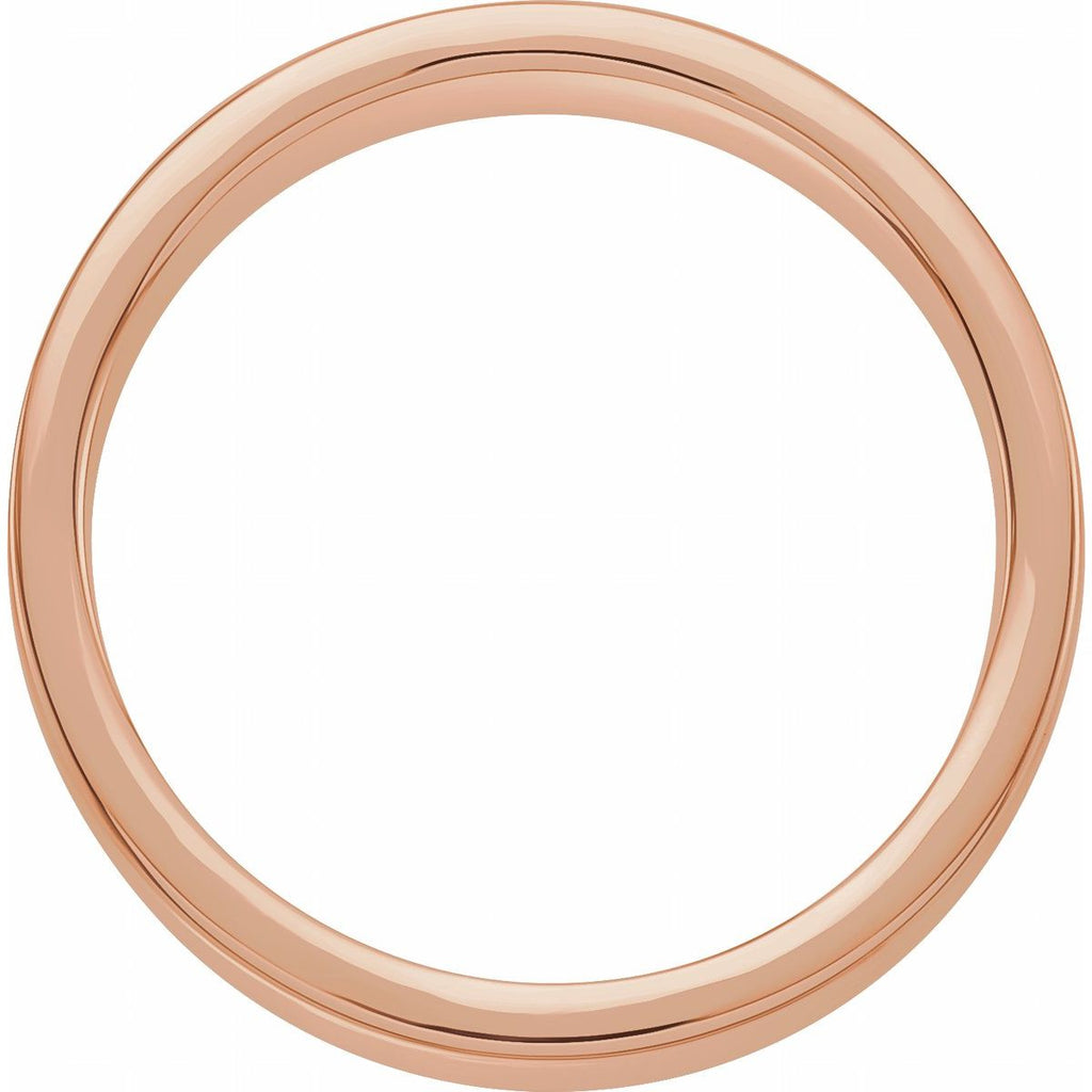 Nugget Pattern Inlay Flat Band with Satin Finish