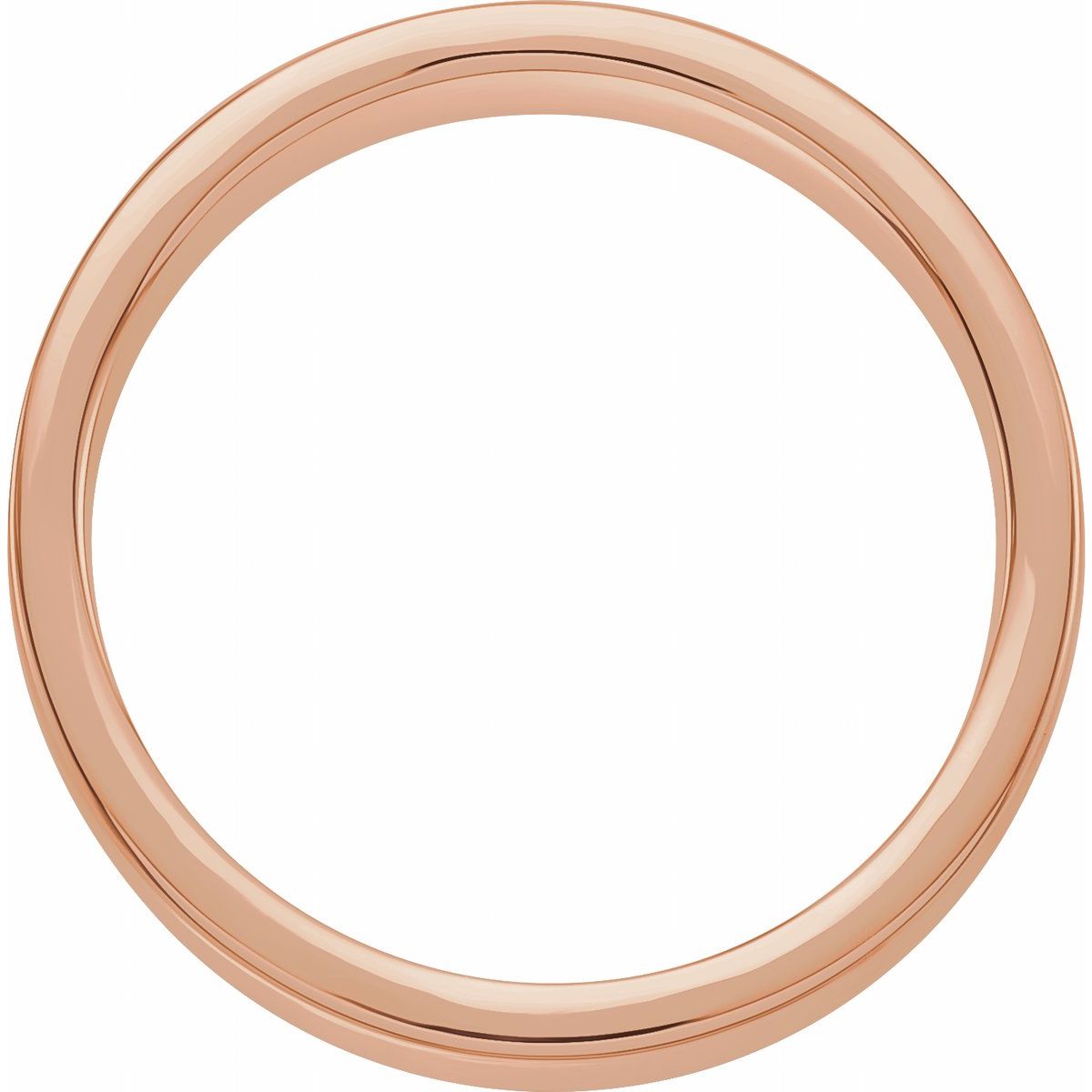 Nugget Pattern Inlay Flat Band with Satin Finish