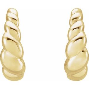 Rope Dome Hoop Earrings