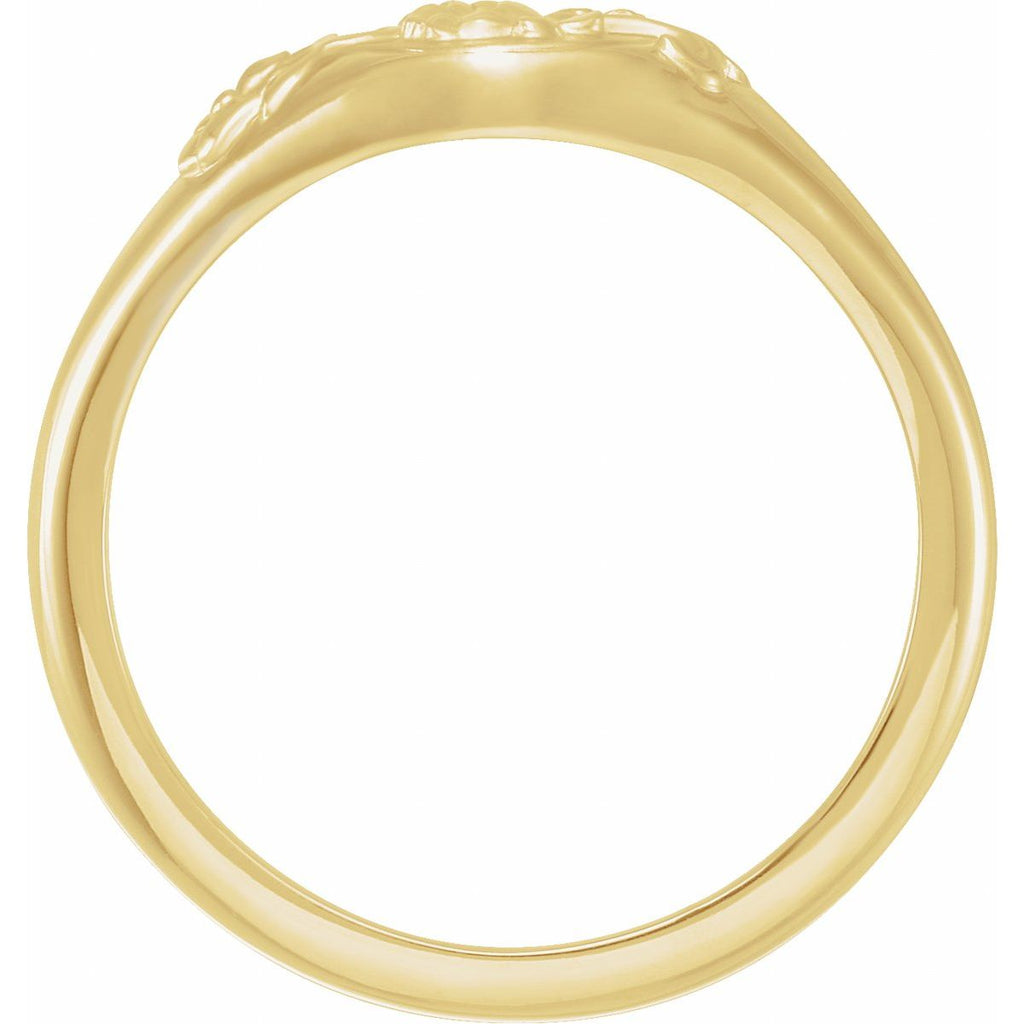 Floral Signet Ring