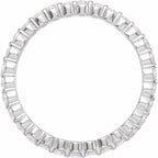 Rose-Cut Eternity Band
