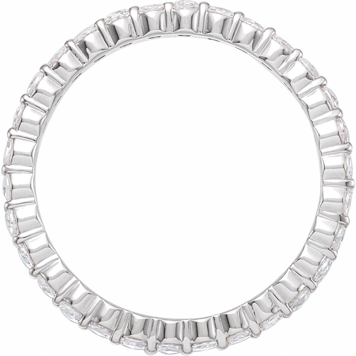 Rose-Cut Eternity Band