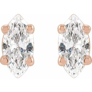 Marquise 4-Prong Lightweight Stud Earrings