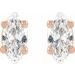 Marquise 4-Prong Lightweight Stud Earrings