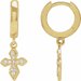 Cross Hoop Earrings