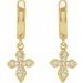 Cross Hoop Earrings