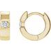 Accented Huggie Hoop Earrings