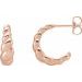 Rope Dome Hoop Earrings