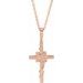 Floral Cross Necklace or Pendant