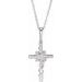 Floral Cross Necklace or Pendant