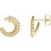 Floral Front-Back Hoop Earrings