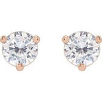 Round 3-Prong Stuller Moissanite™ Stud Earrings
